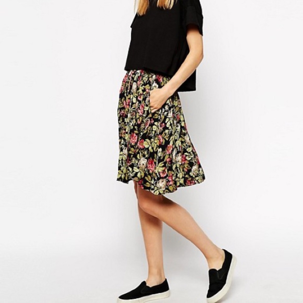 Ganni Floral Skirt